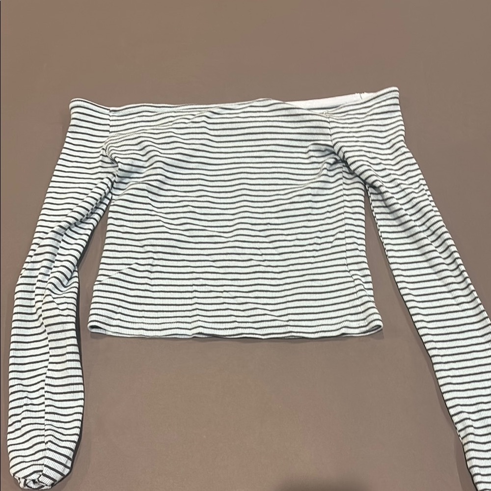 Striped Off-Shoulder Top